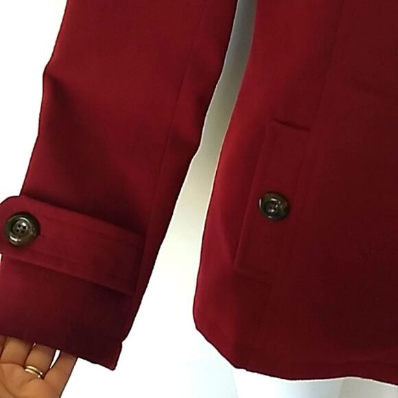 George Bergandy Button Detail Warm Coat. Sz XS/CH - Picture 3 of 13